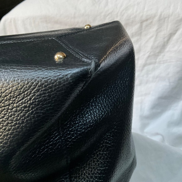 Divina Firenze Black Pebbled Leather Tote/Shoulder Bag - Picture 10 of 15